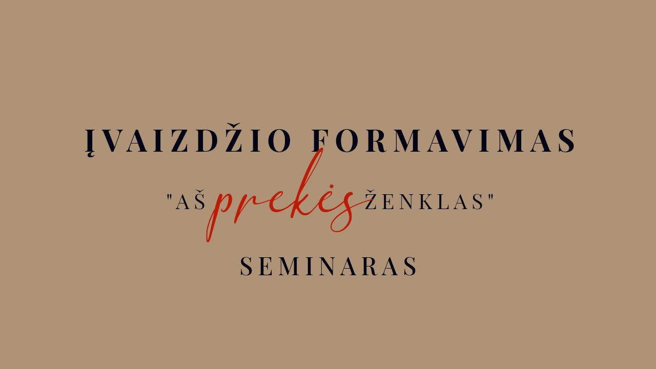 Įvaizdžio formavimas 