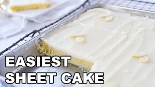 WHITE TEXAS SHEET CAKE {SMALL BATCH}