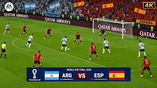 12 Sep, 2026 | Argentina 🇦🇷 vs Spain 🇪🇸 | World Cup Final Rematch | EA SPORTS FC 26 Gameplay 4K