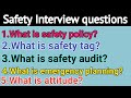 Safety officer interview questions and answers in hindienglish  safety job interview questions