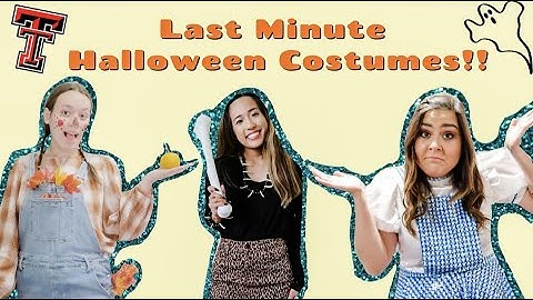 Last Minute Halloween Costume Ideas ON A BUDGET! | TTU Vlog Squad