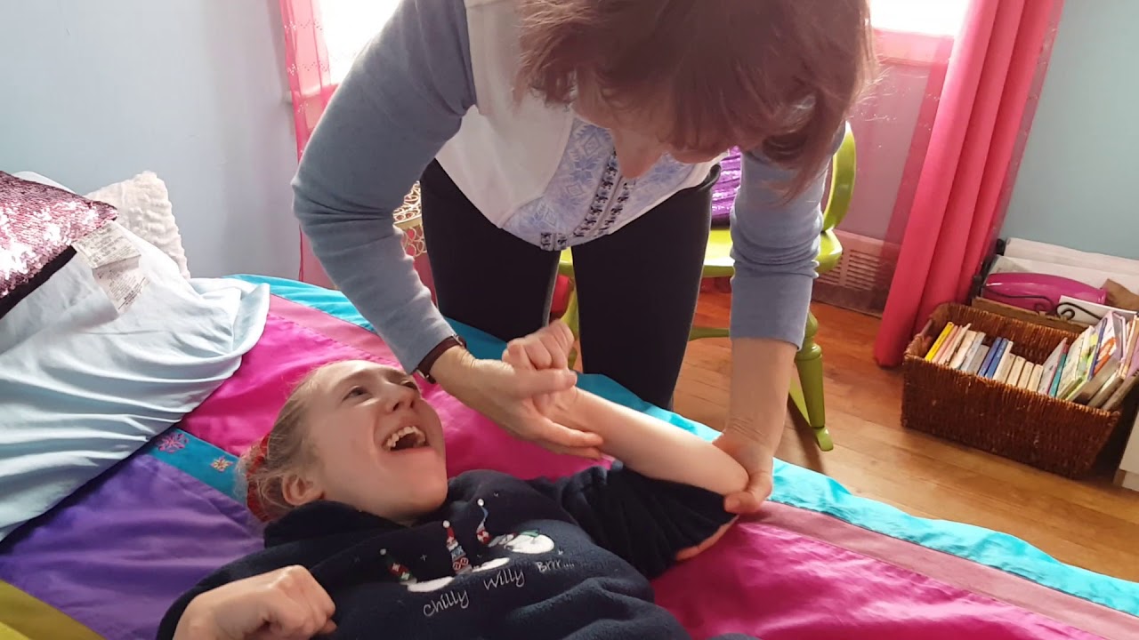 Range of Motion -Arms w/Private Physical Therapist/ Family Life With Cerebral Palsy