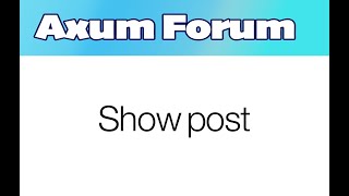 Rust Axum Form - show post - part 39