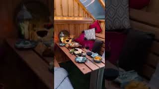 Social Pod - 6 Seater - Full Height Solid Timber Real Wall