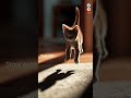 A Kitten and Her Shadow 🐱#Shorts #CuteAnimals #AIStory #KidsShorts #AnimalVideo