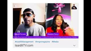 ISaidIt TV interviewing Actress, Writer & Creative Producer Malaika Torry of TorryGirl Media ENT