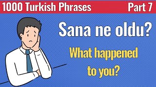 1000 Turkish Phrases - Part 7 - Improve Your Turkish | Language Animated