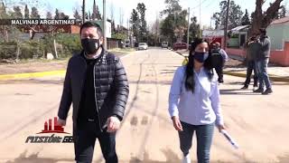 MALVINAS ARGENTINAS: NARDINI VISITÓ UNA NUEVA OBRA EN LA LOCALIDAD DE GRAN BOURG