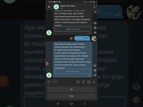 TELEGRAM SPAMDAN 1 minutda 😱chiqish
