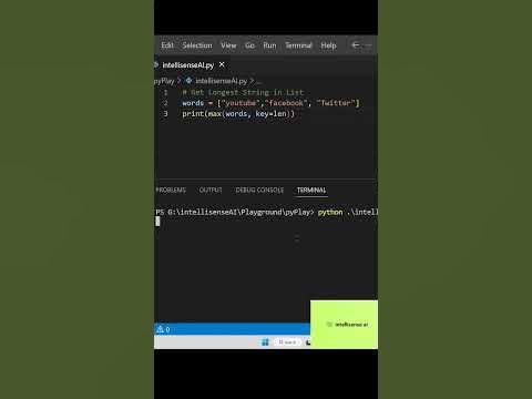 Easy way to Get Longest String in Python in Just 1 Line - YouTube