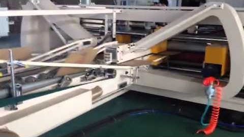 Automatic carton box stitcher and gluer machine ( HUAYU MACHINE)