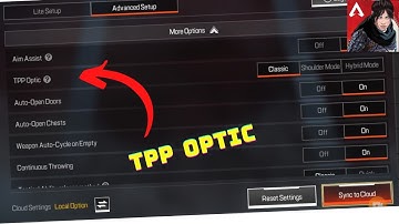 How To Turn On / Off Tpp Optic In Apex Legends Mobile | Tpp Optic Settings in apex mobile