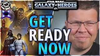 ERA OF ANNIVERSARY CHARACTERS PREP AND ANALYSIS - HOARDING LIST FOR GEAR, ZETAS, AND OMICRONS #swgoh