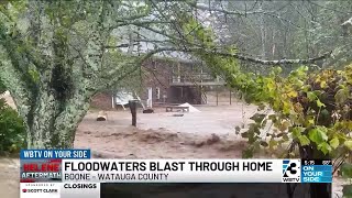 Howard's Creek community of Boone inundated by flooding