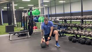 Half Kneeling Medicine Ball Rotational Slam