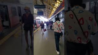 Alighting from Train Gateway Cubao Station #travel #philippines