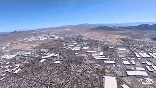 KVGT - KLSV Takeoff from North Las Vegas airport and flyover of Nellis Air Force Base