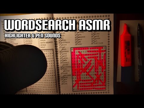 ASMR Wordsearch | Pen & Highlighter Sounds 💤