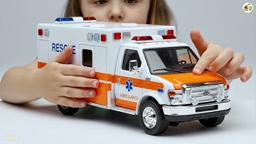 Toy ambulance with many interesting functions created from AI technology- AI技術から生まれた、興味深い機能が満載のおもちゃの