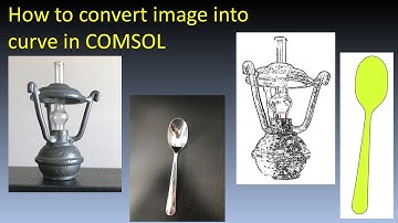 How to convert image into curve in COMSOL