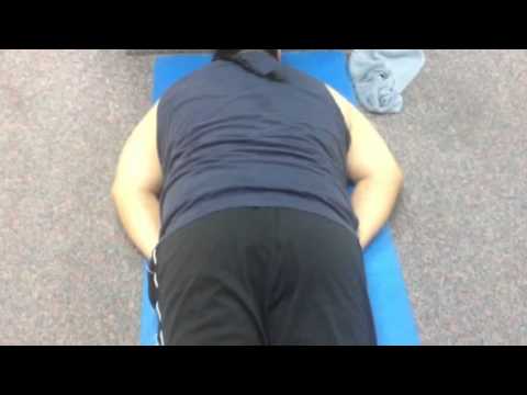 Prone hip rotations