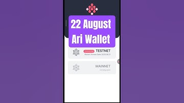 Ari Wallet Quiz today 🔥Ari Wallet Quiz 22 August 🔥 Ari Wallet Today Quiz Answer 🔥 Ari Chain Wallet