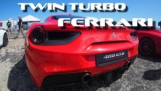 During the pr half mile event i was lucky to film not one but two
ferrari 488 gtb's both on and off track.both ran mid high 150 mph
range consi...