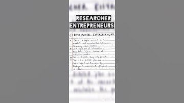 RESEARCHER ENTREPRENEURS| TYPE OF ENTREPRENEURS | M.com | #shorts | B.com| punchnotes 11