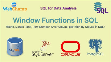 SQL 18: Window Function in SQL (Aggregate and Non Aggregate) || Rank, Dense rank, Row Number