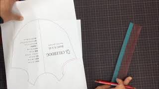 【犬服製作ショートレッスン】ノースリーブ型紙・タンクトップ型紙の袖ぐりを小さく修正する方法