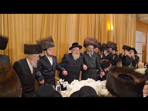 Karlin Rebbe at a Sheva Brochos - Cheshvan 5786