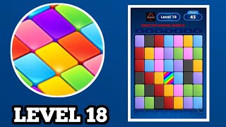 Stack Sort Color Puzzle Level 18 Solution