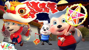 Rước Đèn Ông Sao⭐Tết Trung Thu Rước Đèn Đi Chơi - Nhạc Thiếu Nhi Rước Đèn Tháng Tám Cùng Wolfoo🎶