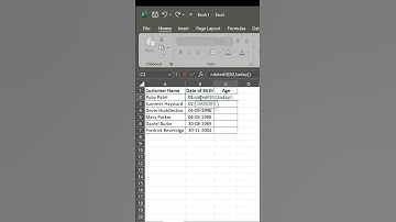 MS Excel_Simple Way to Calculate Age #exceltricks #exceltips