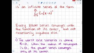 Calculus BC Unit 8, Lesson 10a: Power Series and Ratio Test