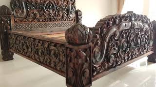 គ្រែពីឈើទំលាប់ខ្មែរ
