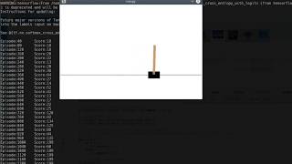 Solved CartPole problem from OpenAI