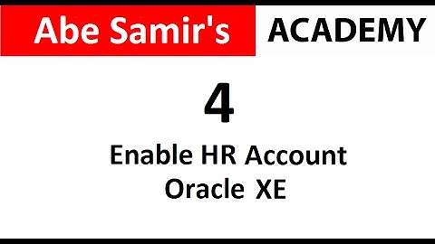 How to enable HR Account in Oracle XE