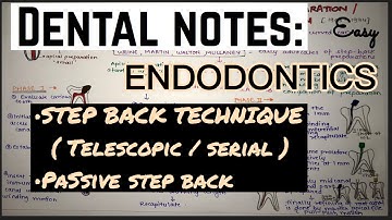 STEP BACK TECHNIQUE || MODIFICATION || SHAPING OF RADICULAR SPACE || SHAPING TECHNIQUE | ENDODONTICS