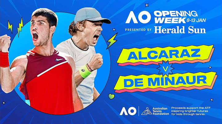 LIVE | Carlos Alcaraz v Alex De Minaur Charity Match | Opening Week | Australian Open 2024