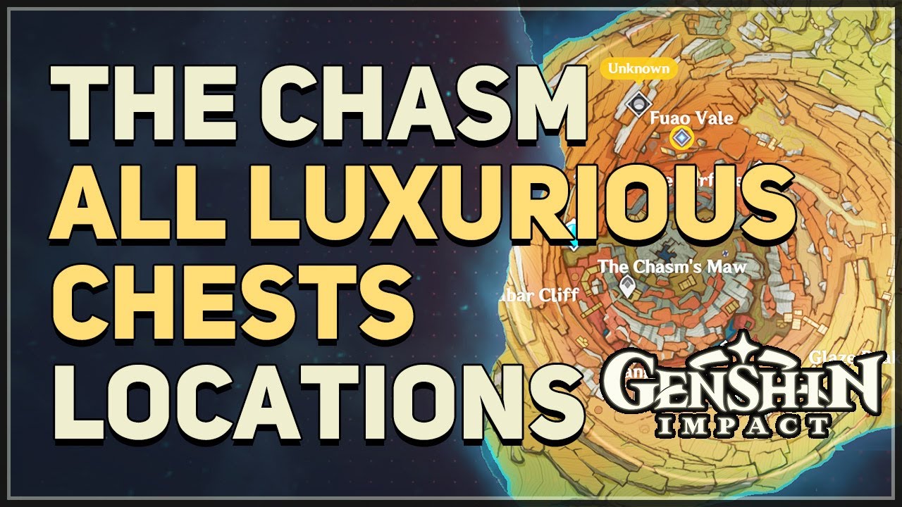 The Chasm All Luxurious Chests Locations Genshin Impact YouTube