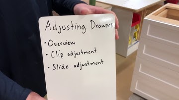 How to Adjust Cabinet Drawers
