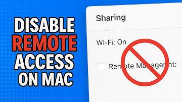 How To Turn Off Remote Access on Mac