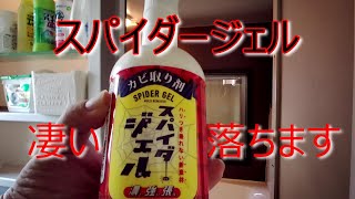 お風呂のカビ対策　凄い綺麗になります　スパイダージェル（字幕）