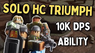 SOLO HARDCORE TRIUMPH With MERCENARY BASE... | Roblox TDS