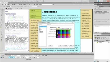 Best Beginner Dreamweaver Tutorials: Background Colors & Images, Basic CSS Page Edits