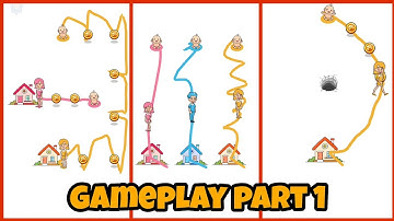 Home Rush: Draw To Puzzle - Lvl 1 To 10 Gameplay Part 1 ( Android, Ios)