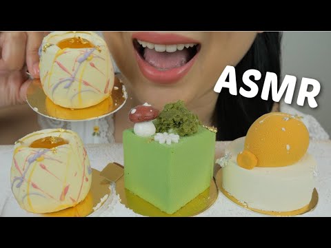 ASMR Mini Mousse Cakes *Special Edition Relaxing Eating Sounds | N.E Let's Eat