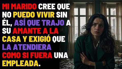 Mi marido cree que no puedo vivir sin él, así que trajo a su amante a la casa y exigió que la
