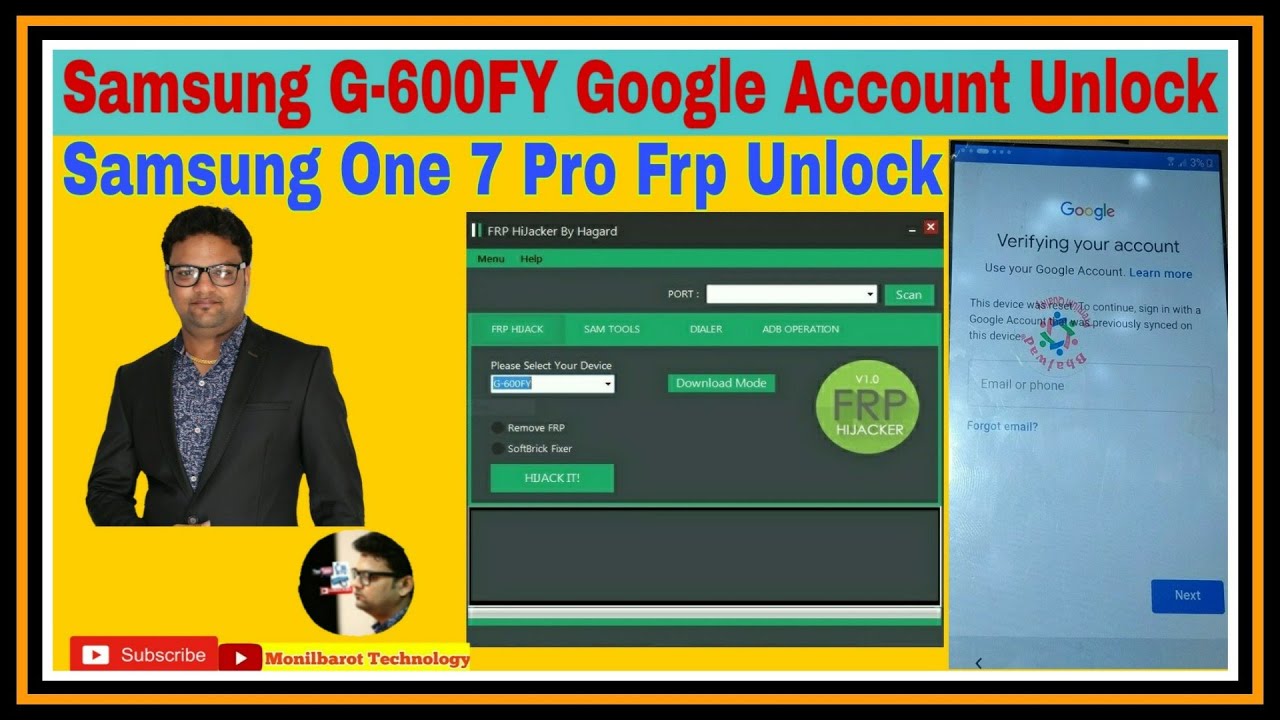 Samsung G600FY Google Account Unlock l Samsung One 7 Pro Frp Unlock l